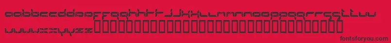 Formlosorganik Font – Black Fonts on Red Background