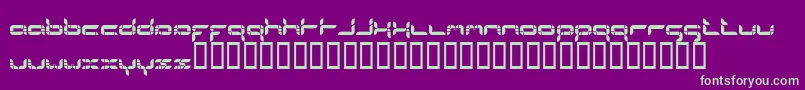 Saiba mais sobre a fonte Formlosorganik Fonte Formlosorganik – fontes verdes em um fundo violeta