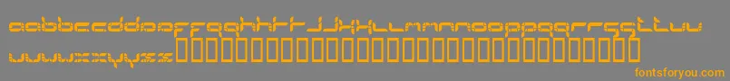 Formlosorganik Font – Orange Fonts on Gray Background