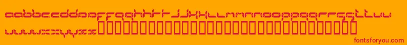 Formlosorganik Font – Red Fonts on Orange Background