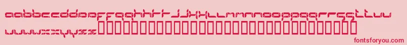 Formlosorganik Font – Red Fonts on Pink Background