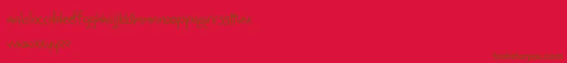fuente SomethingInYourEyes – Fuentes Marrones Sobre Fondo Rojo