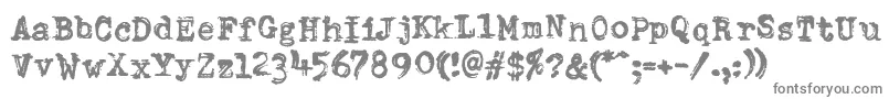 DumboldtypewriterDoublepunch Font – Gray Fonts