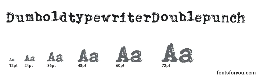 DumboldtypewriterDoublepunch Font Sizes