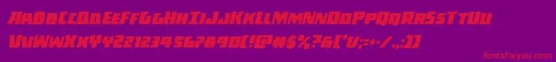 Darkalliancecondital Font – Red Fonts on Purple Background