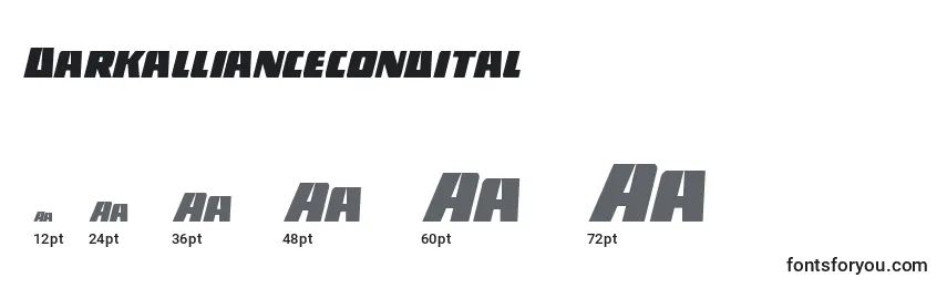 Darkalliancecondital Font Sizes