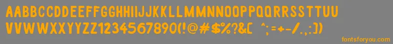 WhiteWood Font – Orange Fonts on Gray Background