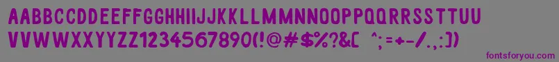 Шрифт WhiteWood – фиолетовые шрифты на сером фоне