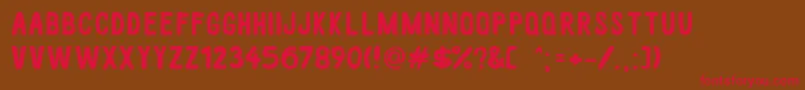WhiteWood Font – Red Fonts on Brown Background