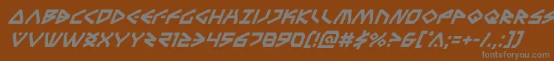 More about Terrafirmasuperital Font Terrafirmasuperital Font – Gray Fonts on Brown Background