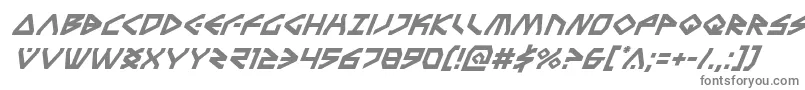 フォントTerrafirmasuperital – 白い背景に灰色の文字