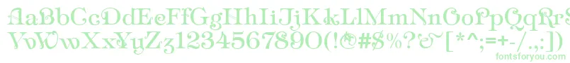 AmpirDeco Font – Green Fonts on White Background