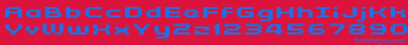 fuente GrixelKyrou5WideBoldXtnd – Fuentes Azules Sobre Fondo Rojo
