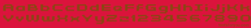 GrixelKyrou5WideBoldXtnd Font – Brown Fonts on Red Background