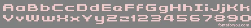 GrixelKyrou5WideBoldXtnd Font – Pink Fonts on Gray Background