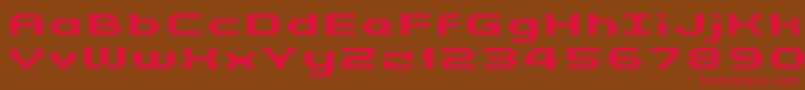 GrixelKyrou5WideBoldXtnd Font – Red Fonts on Brown Background