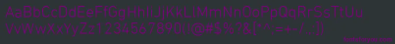 Шрифт DinNextLtArabicLight – фиолетовые шрифты на чёрном фоне