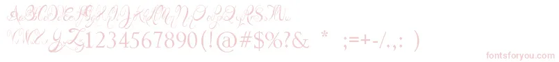 TeaspoonDisplay Font – Pink Fonts on White Background