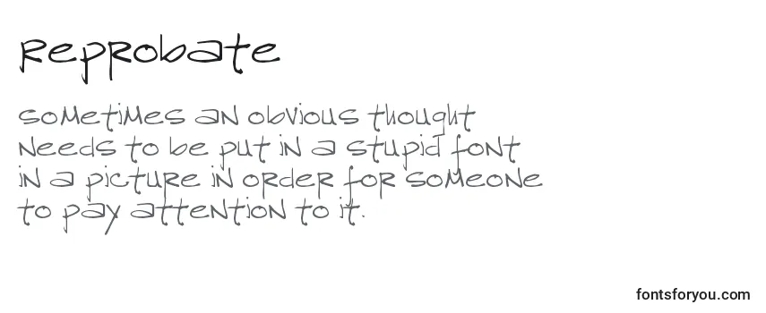 Review of the Reprobate Font