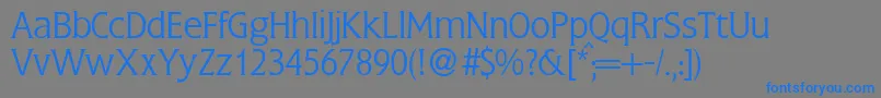 FlaglightdbNormal Font – Blue Fonts on Gray Background