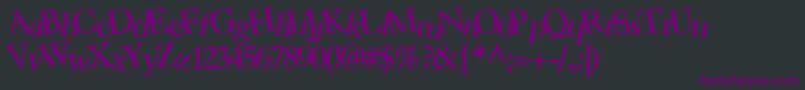Bearmarketgear7Bold-Schriftart – Violette Schriften auf schwarzem Hintergrund
