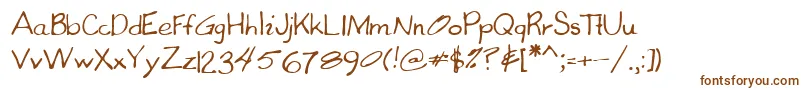 Шрифт Lehn060 – коричневые шрифты на белом фоне