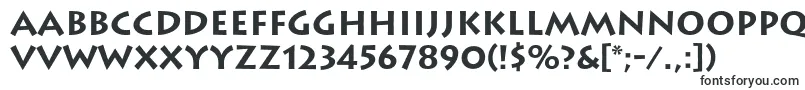 Шрифт LithosBold – очерченные шрифты