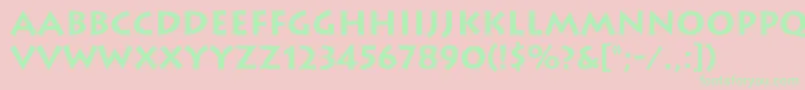 フォントLithosBold – ピンクの背景に緑の文字