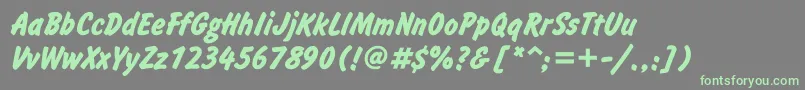 InformettBold Font – Green Fonts on Gray Background