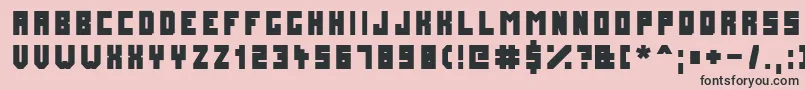 FuturemillenniumBlack Font – Black Fonts on Pink Background