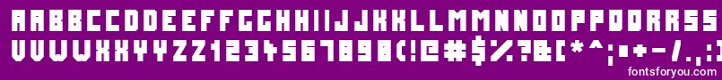 FuturemillenniumBlack Font – White Fonts on Purple Background