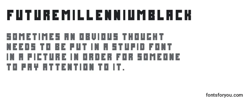 FuturemillenniumBlack Font