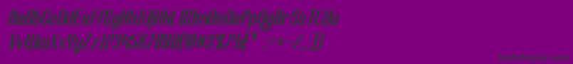 CallieMaeItalic-Schriftart – Schwarze Schriften auf violettem Hintergrund