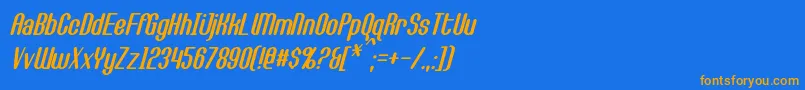 fuente CallieMaeItalic – Fuentes Naranjas Sobre Fondo Azul