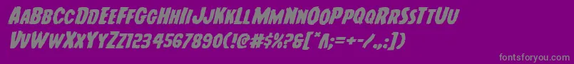 Police Youngfrankexpandital – polices grises sur fond violet