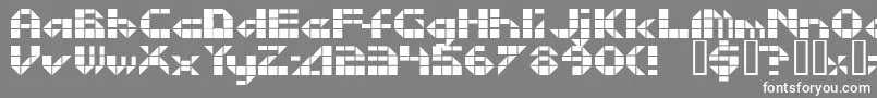 Litebrite1975 Font – White Fonts on Gray Background