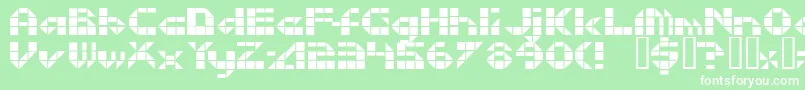 Litebrite1975 Font – White Fonts on Green Background