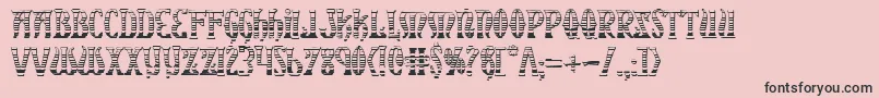 Xiphosgc Font – Black Fonts on Pink Background