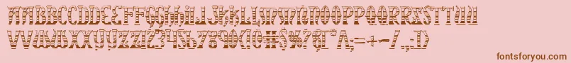 Xiphosgc Font – Brown Fonts on Pink Background