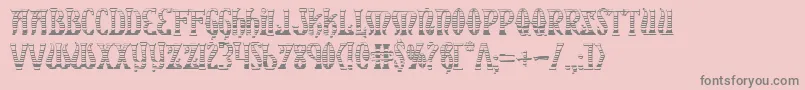 Xiphosgc Font – Gray Fonts on Pink Background