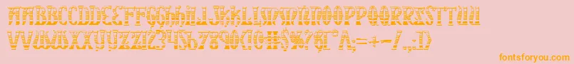 Xiphosgc Font – Orange Fonts on Pink Background