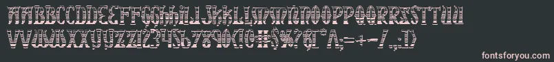 Xiphosgc Font – Pink Fonts on Black Background