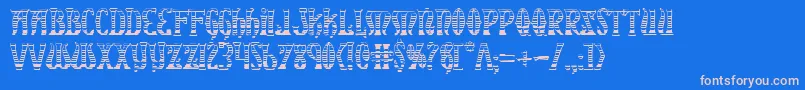 Xiphosgc Font – Pink Fonts on Blue Background