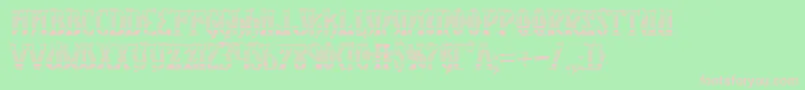 Xiphosgc Font – Pink Fonts on Green Background