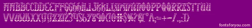Xiphosgc Font – Pink Fonts on Purple Background