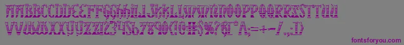 Xiphosgc Font – Purple Fonts on Gray Background