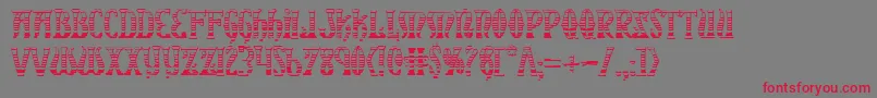 Xiphosgc Font – Red Fonts on Gray Background