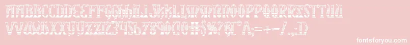 Xiphosgc Font – White Fonts on Pink Background