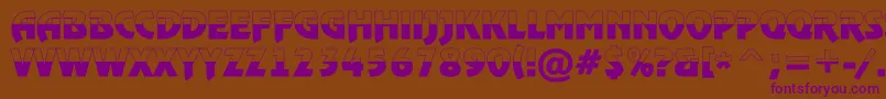 RewindertitulbwBold Font – Purple Fonts on Brown Background