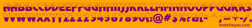 RewindertitulbwBold Font – Purple Fonts on Orange Background